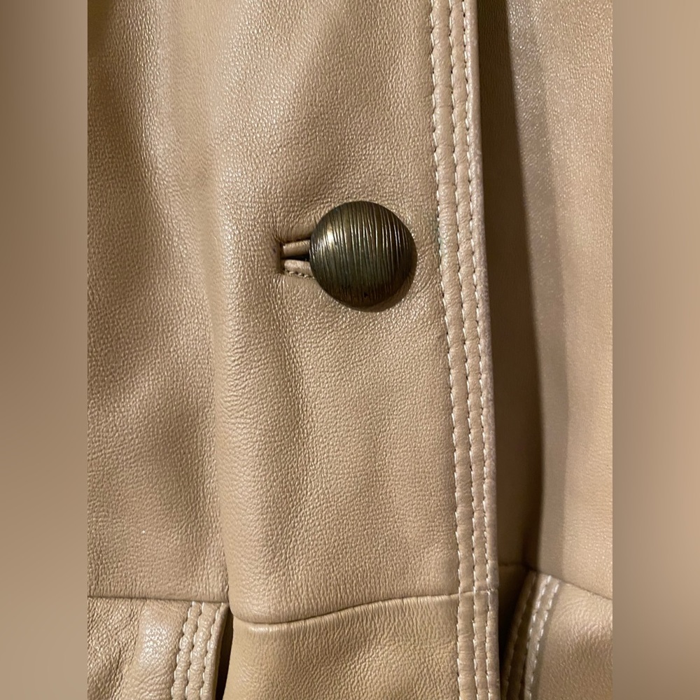 Bradley Bayou Genuine Leather Coat Camel Tan Fully Lined 100% Car Coat - Picture 11 of 12